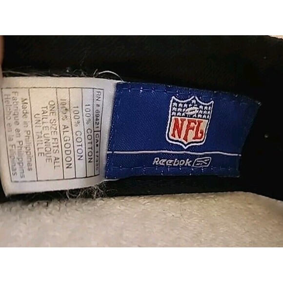 Raiders Golf Visor Adjustable Black Hat NFL Rebock One Size - Picture 8 of 8